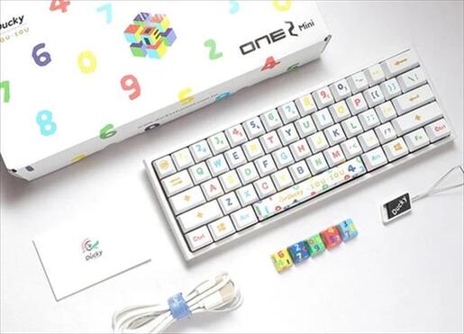 KEYBOARD MECHANICAL DUCKY x SOU. SOU ONE 2 MINI  RGB 60% PBT Double-shot keycaps Cherry MX Brown, White, DKON2061ST-BUSPHWWTS2