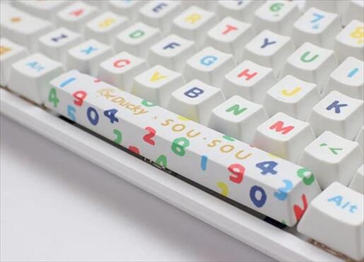 KEYBOARD MECHANICAL DUCKY x SOU. SOU ONE 2 MINI  RGB 60% PBT Double-shot keycaps Cherry MX Brown, White, DKON2061ST-BUSPHWWTS2