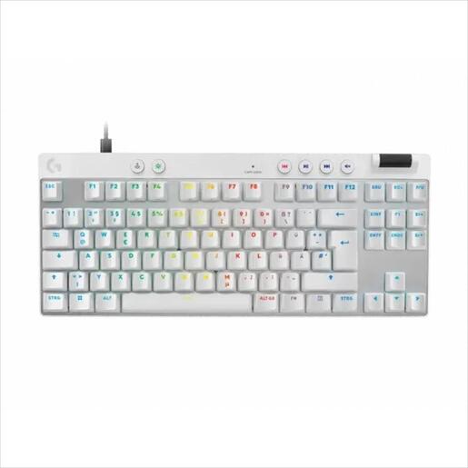 KEYBOARD MECHANICAL LOGITECH G PRO X RAPID White, TKL, LIGHTSYNC RGB, TACTILE MAGNETIC, 920-013242
