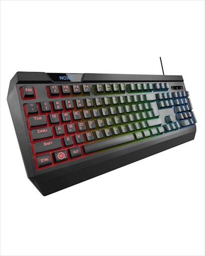 KEYBOARD WIRED USB NOXO ORIGIN, GAMING KEYBOARD, RAINBOW BACKLIGHT, BLACK