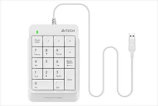 KEYBOARD NUMPAD A4TECH FK13P, WHITE