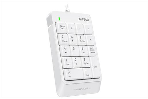 KEYBOARD NUMPAD A4TECH FK13P, WHITE