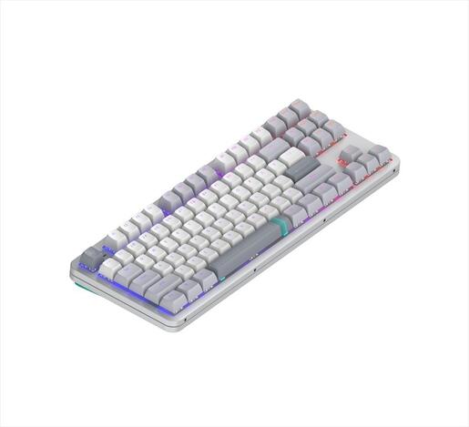 KEYBOARD MECHANICAL DARK PROJECT ALU87A DAYLIGHT TKL HS RGB linear mechanical switches G3ms Zircon, +4 switch +Keycap Language Set ANSI layout