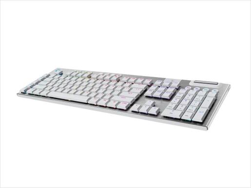KEYBOARD MECHANICAL LOGITECH G915X LIGHTSPEED WIRELESS RGB GL TACTILE WHITE w/bluetooth 920-012690