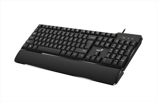 KEYBOARD WIRED USB GENIUS KB-100XP with Palm Rest, Sleep & Multimedia Keys