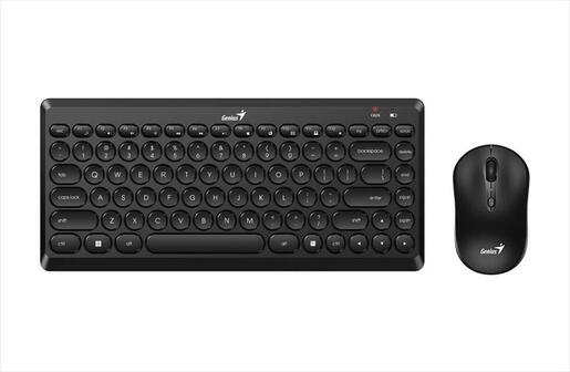COMBO KEYBOARD AND MOUSE WIRELESS GENIUS LUXEMATE Q8000, w/o NUMPAD