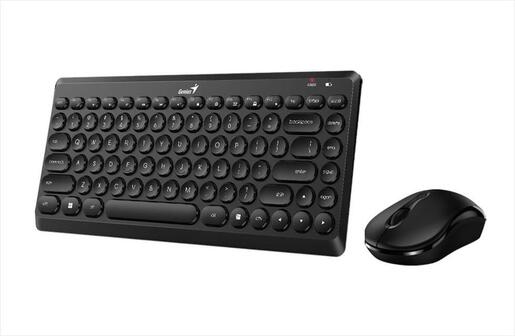 COMBO KEYBOARD AND MOUSE WIRELESS GENIUS LUXEMATE Q8000, w/o NUMPAD