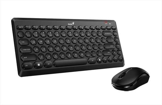 COMBO KEYBOARD AND MOUSE WIRELESS GENIUS LUXEMATE Q8000, w/o NUMPAD