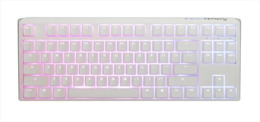 KEYBOARD MECHANICAL DUCKY ONE 3 CLASSIC PURE WHITE RGB TKL PBT Double-shot keycaps HOT-SWAPPABLE Cherry MX Speed Silver, DKON2187ST-PUSPDPWWWSC1