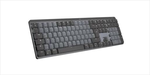 KEYBOARD WIRELESS LOGITECH MX MECHANICAL TACTILE QUIET switch Graphite Logi Bolt, w/Bluetooth, 920-010757
