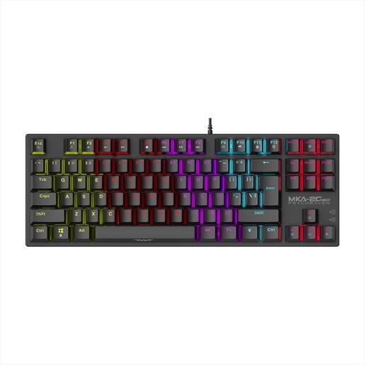 KEYBOARD MECHANICAL ARMAGGEDDON MKA-2C Neo Psychswif Kevlartech keycaps Hotswappable Modular Switch Clicky, LED backlight