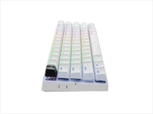 KEYBOARD WIRELESS LOGITECH PRO X 60 LIGHTSPEED RGB, 60%, Tactile GX Optical switch, White, w/Bluetooth, 920-011930