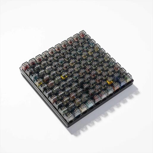 KEYBOARD ACCESSORY SWITCH TESTER 100 MAX EDITION (including  9 Keychron, 6 Cherry, 41 Gateron, and 44 Kailh switches), Z150
