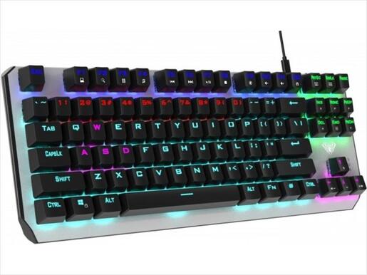 KEYBOARD MECHANICAL AULA AEGIS TKL RGB Iluminated LINEAR RED switch, 316535