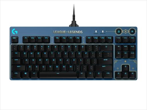 KEYBOARD MECHANICAL LOGITECH G PRO TKL LOL EDITION RGB TACTILE (GX BROWN) 920-010537