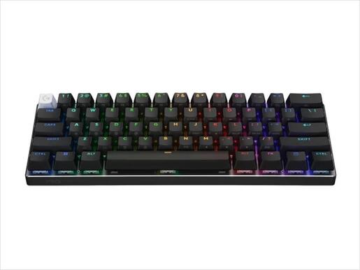 KEYBOARD WIRELESS LOGITECH PRO X 60 LIGHTSPEED RGB, 60%, Tactile GX Optical switch, Black, w/Bluetooth, 920-011911
