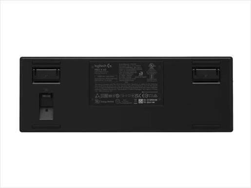KEYBOARD WIRELESS LOGITECH PRO X 60 LIGHTSPEED RGB, 60%, Tactile GX Optical switch, Black, w/Bluetooth, 920-011911