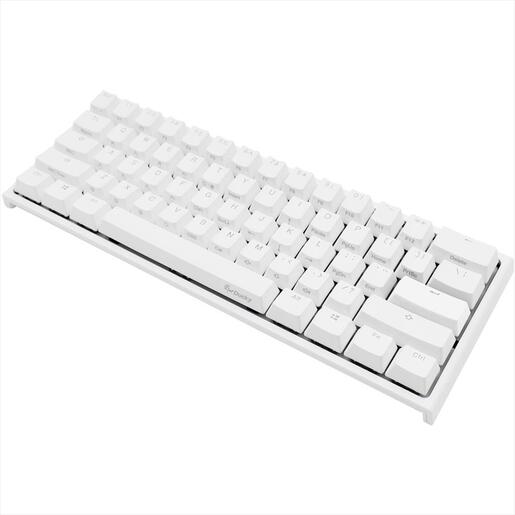 KEYBOARD MECHANICAL DUCKY ONE 2 MINI RGB 60% PBT Double-shot keycaps Kailh BOX Red, Pure White V2 DKON2061ST-KUSPDWWTR