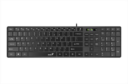 KEYBOARD WIRED USB GENIUS SLIM STAR 126