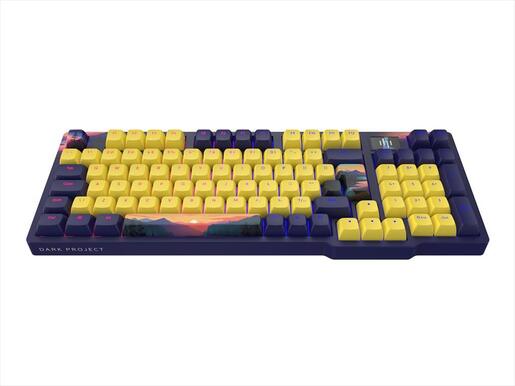 KEYBOARD MECHANICAL DARK PROJECT KD98A SUNSET 96% HS RGB linear mechanical switches G3ms Sapphire, +4 switch ANSI layout