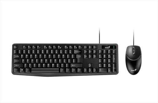 COMBO KEYBOARD AND MOUSE WIRED GENIUS KM-170 Black