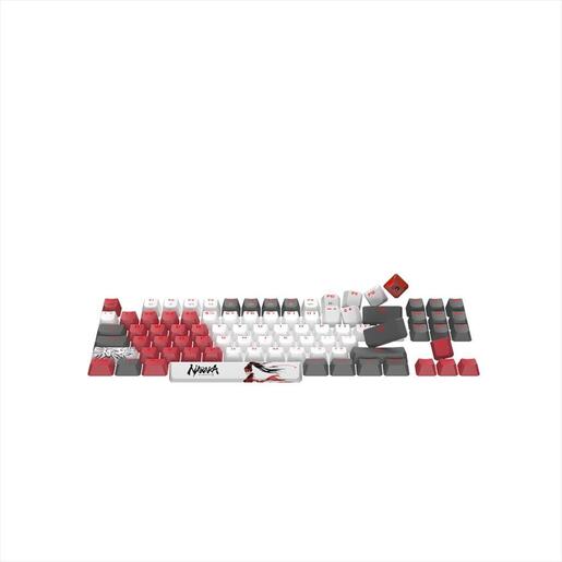 KEYBOARD MECHANICAL A4TECH Bloody S87 NARAKA TKL, Hot-swappable,BLMS RED PLUS Switch, Red Backlit, Black