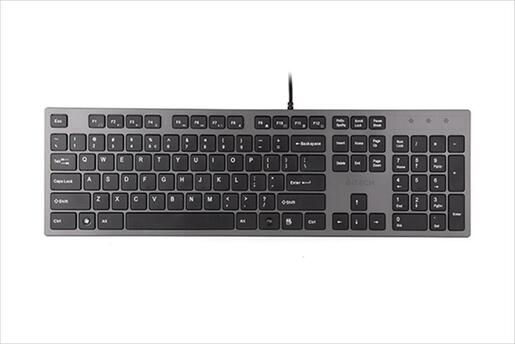 KEYBOARD WIRED USB A4TECH KV-300H Gray, LP Keys, 2 USB Port