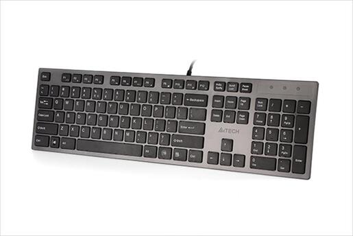 KEYBOARD WIRED USB A4TECH KV-300H Gray, LP Keys, 2 USB Port