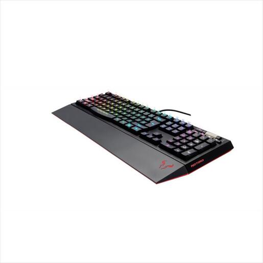 KEYBOARD WIRED USB RIOTORO GHOSTWRITER CLASSIC RGB , 2X USB HUB, KR610-NA