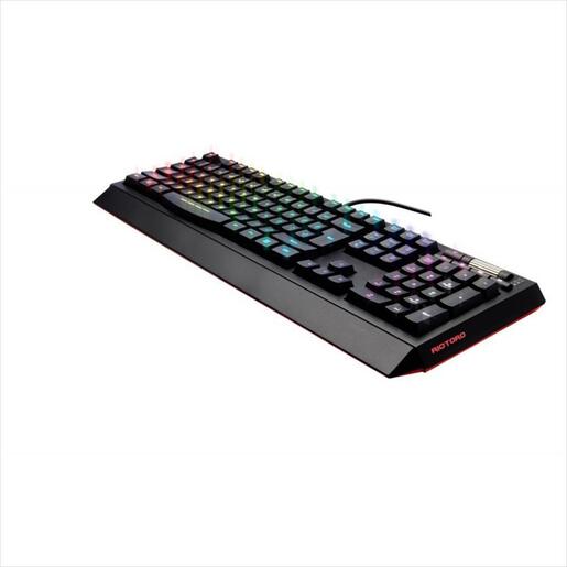 KEYBOARD WIRED USB RIOTORO GHOSTWRITER CLASSIC RGB , 2X USB HUB, KR610-NA