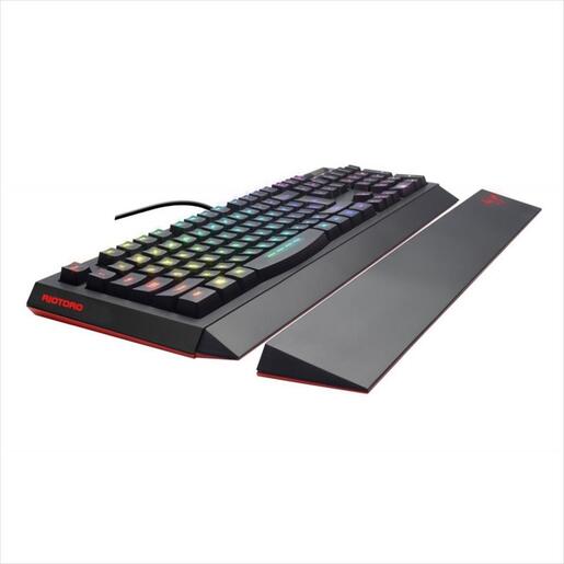 KEYBOARD WIRED USB RIOTORO GHOSTWRITER CLASSIC RGB , 2X USB HUB, KR610-NA