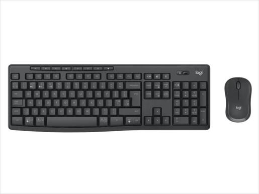 COMBO KEYBOARD AND MOUSE WIRELESS LOGITECH MK370 SILENT Graphite Bolt, (MAC compatible) w/Bluetooth, 920-012077