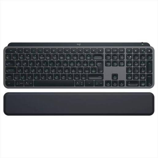 KEYBOARD WIRELESS LOGITECH MX KEYS S PLUS Graphite Bolt, w/Bluetooth, w/Palm rest 920-011589