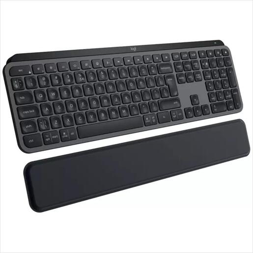 KEYBOARD WIRELESS LOGITECH MX KEYS S PLUS Graphite Bolt, w/Bluetooth, w/Palm rest 920-011589