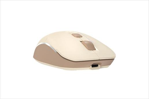 MOUSE WIRELESS USB A4TECH FSTYLER FB26CS Air2 Silent, w/Bluetooth (3 device), Cafe Latte