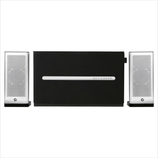 SPEAKERS 2.1 SONICGEAR SPACE 7 Gun Metal 2.1 USB Music Playback,(46W) AUX/Bluetooth  4.2,FM Radio