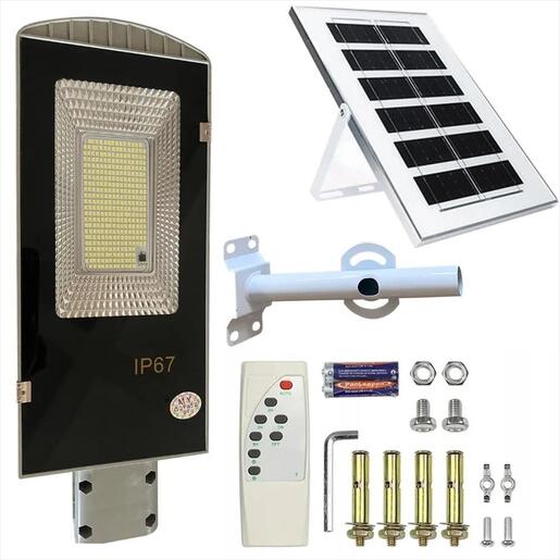 LED LIGHT ULICNA SOLARNA SVETILKA EXTRALINK 100LED - 1327, 50W IP67 3000K, 2000lm w/remote