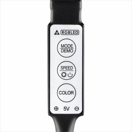 LED STRIP RGB WITH INTEGRATED CONTROL UNIT, HAMA, 1M, 12344