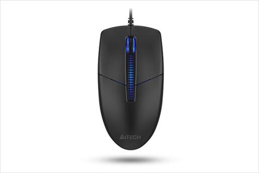 MOUSE WIRED USB A4TECH N-530S Silent, LED Illumination, Black