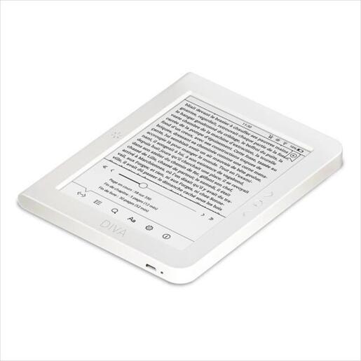 TABLET EBOOK READER BOOKEEN DIVA HD 6" 1440x1080,16GB, E-ink touchscreen, White