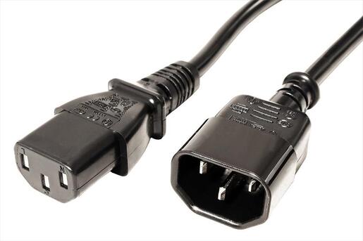 CABLES POWER Cord Adapter C14 to C13 1.8m Secomp