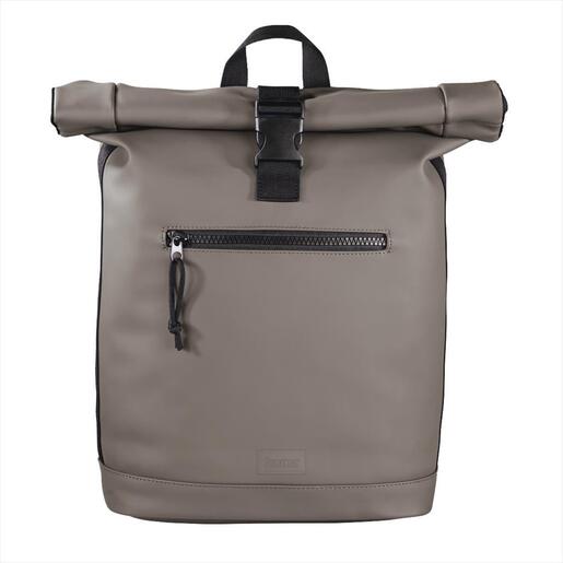 BAG HAMA "Merida" Roll-Top BACKPACK TAUPE 40cm (15,6" LAPTOP), 216494