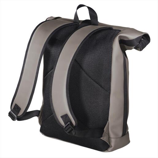 BAG HAMA "Merida" Roll-Top BACKPACK TAUPE 40cm (15,6" LAPTOP), 216494