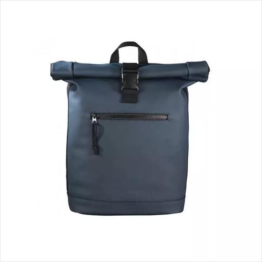 BAG HAMA "Merida" Roll-Top BACKPACK DARK BLUE 40cm (15,6" LAPTOP), 216495