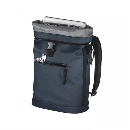 BAG HAMA "Merida" Roll-Top BACKPACK DARK BLUE 40cm (15,6" LAPTOP), 216495