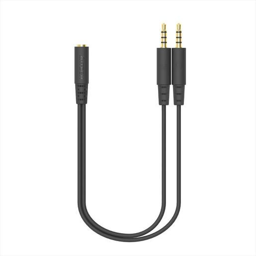 CABLES AUDIO 2x 3,5MM Male to 1x 3,5MM Female, A4Tech AD-3P