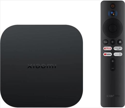 ANDROID BOX XIAOMI MI TV BOX S (2nd Gen) 4K, Google TV, Quad Core, 2GB RAM, 8GB STORAGE, BLACK, PFJ4151EU
