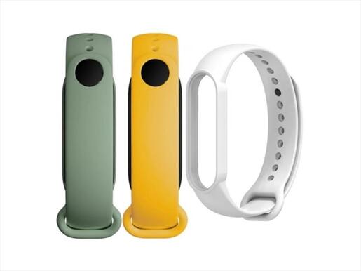 SMARTWATCH XIAOMI MI BAND 6 STRAP (3 PACK- ivory, olive, yellow), BHR5135GL