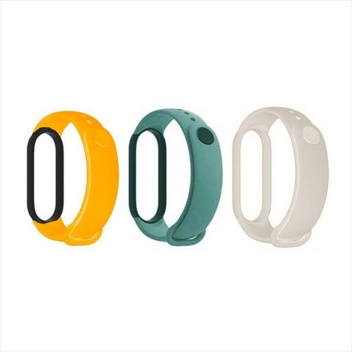 SMARTWATCH XIAOMI MI BAND 6 STRAP (3 PACK- ivory, olive, yellow), BHR5135GL