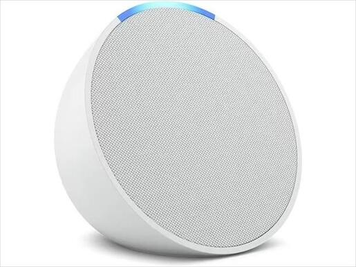 SPEAKERS SMART AMAZON ECHO POP, WHITE, B09ZXJSW35